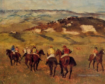 Edgar Degas œuvres - chevaux de course 1884 Edgar Degas